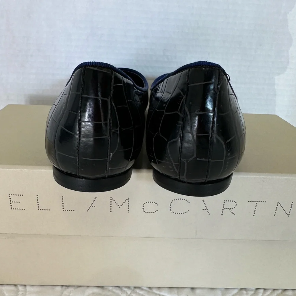 PRICE REDUCED! Stella McCartney Blue Ballet Flats Size 8 (38 EU) - Picture 8 of 10